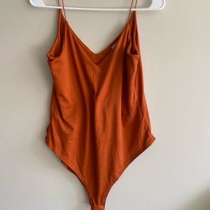 Burnt Orange Bodysuit Tank